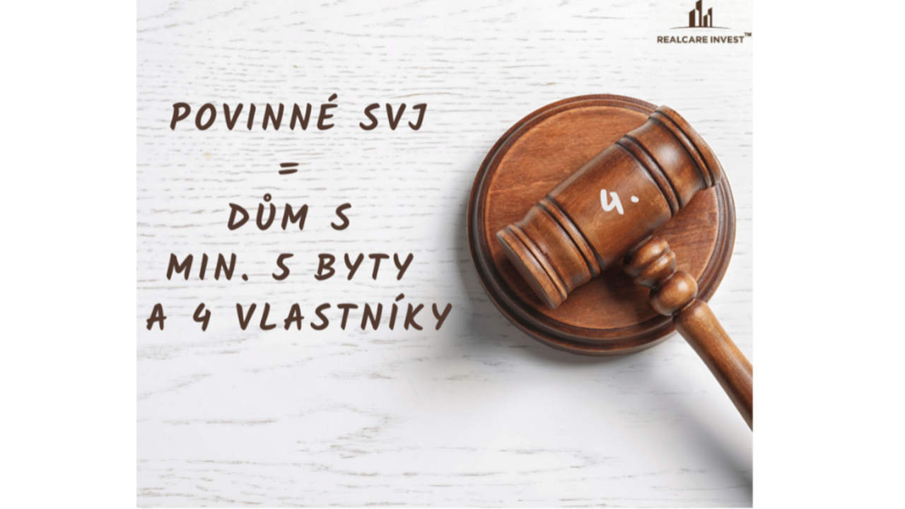 Vlastníci 4: SVJ musí být založeno v domě s minimálně 5 bytovými jednotkami a s nejméně 4 vlastníky